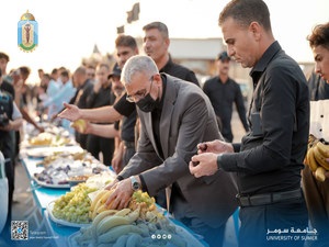 رئيس جامعة سومر وأعضاء مجلسها ومنتسبوها يتشرفون بخدمة قُصّاد أبي الأحرار (ع) في الزيارة الأربعينية