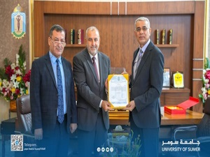 رئيس جامعة سومر يكرّم عميد كلية الهندسة السابق تقديراً لمسيرته الأكاديمية والإدارية