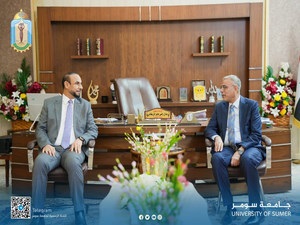 رئيس جامعة سومر يستقبل نائب رئيس لجنة التعليم العالي