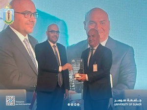 رئيس جامعة سومر يبارك فوز أحد تدريسيي الجامعة بالمركز الثاني في جائزة التميز بالذكاء الاصطناعي