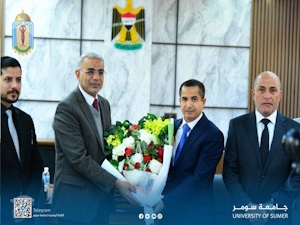 رئيس جامعة سومر يزور محافظ ذي قار ويهنئه بتسنّمه المنصب الجديد