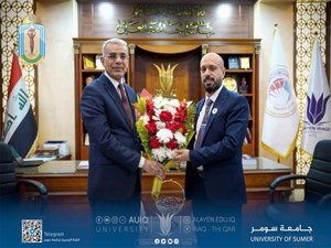 رئيس جامعة سومر يزور جامعة العين العراقية مهنئًا رئيسها الجديد ويؤكد تعزيز التعاون الأكاديمي