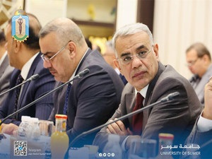 رئيس جامعة سومر يحضر الاجتماع التاسع لهيأة الرأي